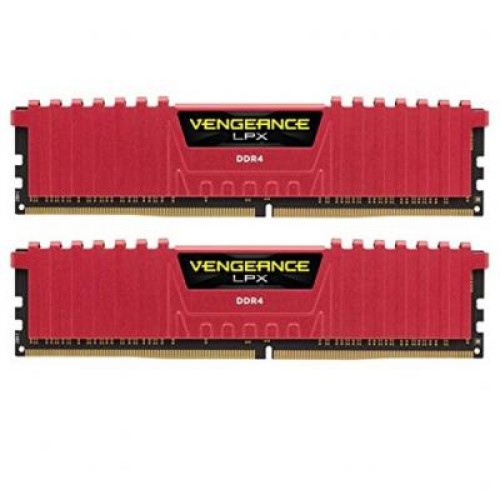 Модуль памяти для компьютера DDR4 32GB (2x16GB) 2666 MHz Vengeance LPX Red Corsair (CMK32GX4M2A2666C16R)