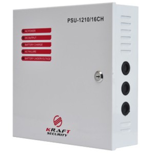 Блок живлення для систем відеоспостереження Kraft Energy PSU-1210/16CH
