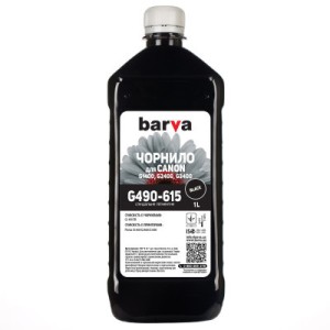 Чернила Barva CANON GI-490 1л BLACK pigmented (G490-615)