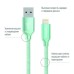 Дата кабель USB 2.0 AM to Lightning mint ColorWay (CW-CBUL004-MT)