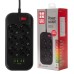 Сетевой фильтр питания ColorWay CW-CHE64B, 6 розеток/4USB Black (CW-CHE64B)