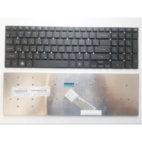 Клавиатура ноутбука Packard Bell NV50/NV51/NV53/NV55/NV59/NV73 F4211 черная без рамки RU (A43536)