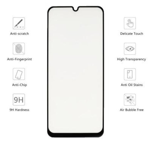 Стекло защитное Drobak для Samsung Galaxy A50s (Black) (441624)