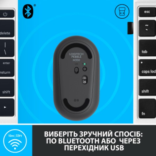 Мышка Logitech M350 Wireless Graphite (910-005718)