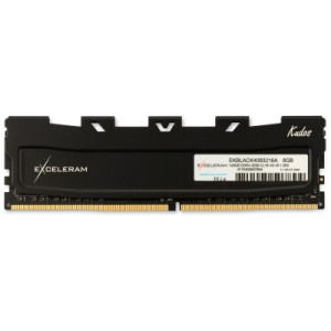 Модуль памяти для компьютера DDR4 8GB 3200 MHz Kudos Black eXceleram (EKBLACK4083216A)