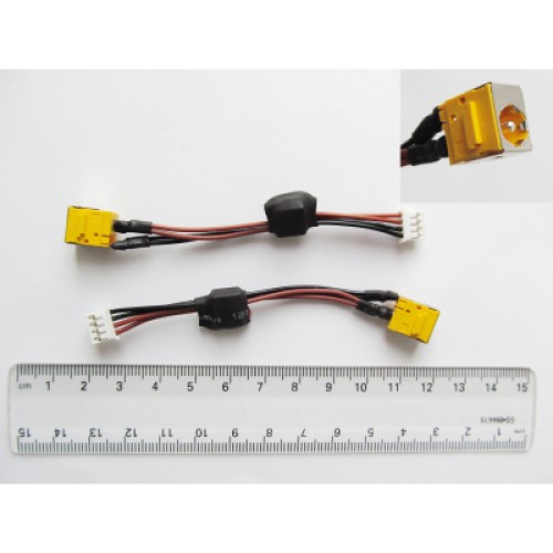 Разъем питания ноутбука с кабелем для Acer PJ047G (5.5mm x 1.7mm), 4-pin, 10 см Универсальный (A49020)