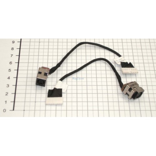 Разъем питания ноутбука с кабелем для HP PJ270 (7.4mm x 5.0mm + center pin), 8(7)-pi Универсальный (A49035)