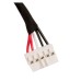 Разъем питания ноутбука с кабелем Lenovo для Lenovo PJ960 (прямоугольный + center pin),5-pin,20 см (A49085)