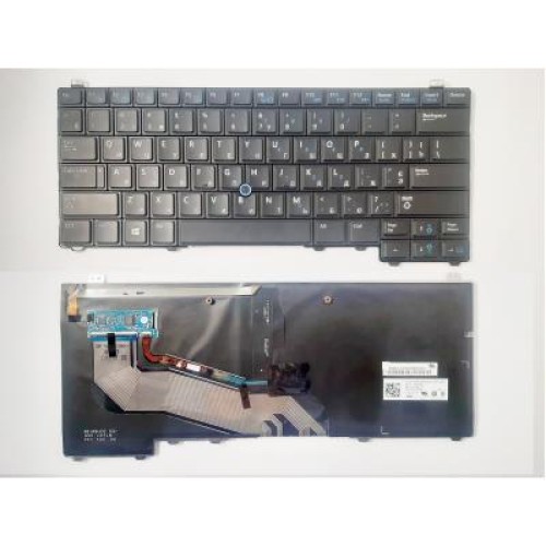 Клавиатура ноутбука Dell Latitude E5440 черная с подстветкой ТП UA (A43924)