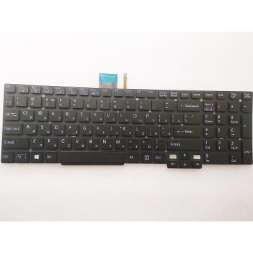 Клавиатура ноутбука Sony Vaio SVT15 (Tab 15) black,wo/frame,frame,backlight RU/US (A46049)