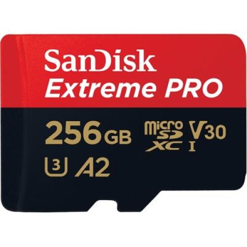 Карта памяти SanDisk 256GB microSDXC class 10 V30 UHS-I U3 Extreme Pro (SDSQXCZ-256G-GN6MA)