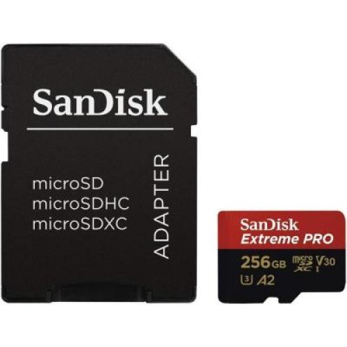 Карта памяти SanDisk 256GB microSDXC class 10 V30 UHS-I U3 Extreme Pro (SDSQXCZ-256G-GN6MA)