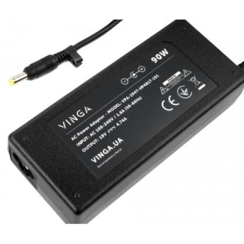 Блок питания к ноутбуку Vinga HP 90W 19V 4.74A 4.8*1.7 (VPA-1947-HP4817-101)