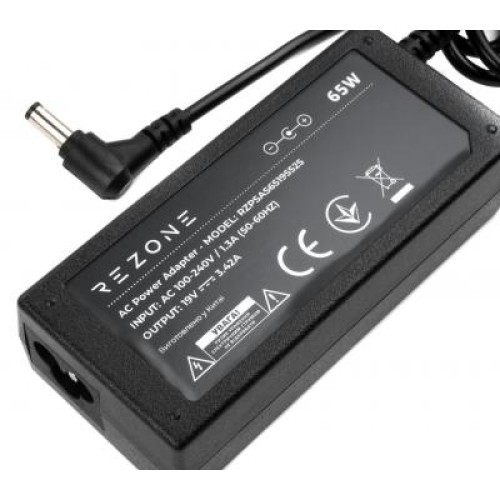 Блок питания к ноутбуку Rezone ASUS 65W 19V 3,42A 5.5*2.5 (RZPSAS65195525)