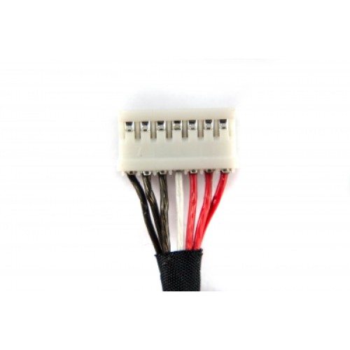Разъем питания ноутбука с кабелем Dell PJ808 (4.5mm x 3.0mm + center pin), 7-pin, 7 см (A49094)