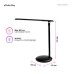 Настольная лампа ColorWay 4W with built-in battery 1800 mAh USB in/out 5V*1A, black (CW-DL02B-B)