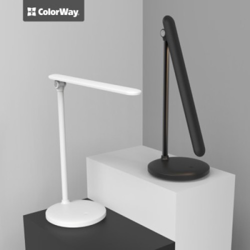 Настольная лампа ColorWay 4W with built-in battery 1800 mAh USB in/out 5V*1A, white (CW-DL02B-W)