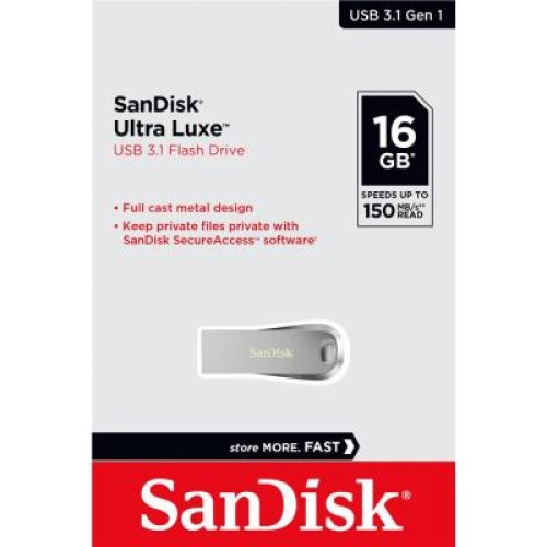 USB флеш накопитель SanDisk 16GB Ultra Luxe USB 3.1 (SDCZ74-016G-G46)