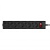 Сетевой фильтр питания LogicPower LP-X5 PREMIUM, 2m black (9583)