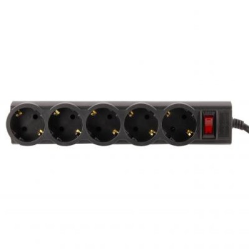 Сетевой фильтр питания LogicPower LP-X5 PREMIUM, 3m black (9584)