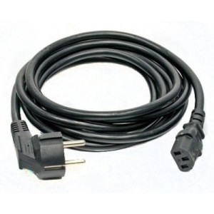 Кабель питания Kingda С13 - CEE 7/7, сечение проводов 3x1.0, 3м (PC6065-3m)