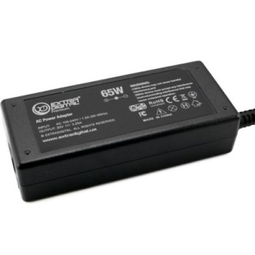 Блок питания к ноутбуку Extradigital Lenovo 20V, 3.25A, 65W (4.0x1.7) (PSL3869)