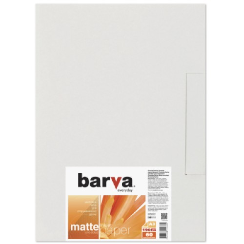 Фотобумага Barva A3 Everyday Matted 190г 60с (IP-AE190-294)