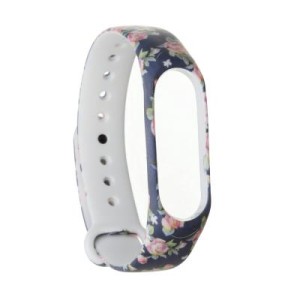Ремешок для фитнес браслета Armorstandart для Xiaomi Mi Band 4/3 Blue Flowers (ARM52066)