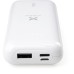 Батарея универсальная Vinga 10000 mAh glossy white (VPB1MWH)