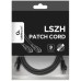Патч-корд 5м S/FTP Cat 6A CU LSZH black Cablexpert (PP6A-LSZHCU-BK-5M)