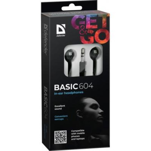 Наушники Defender Basic 604 Black (63604)
