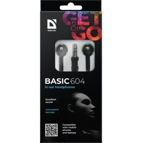 Наушники Defender Basic 604 Black (63604)