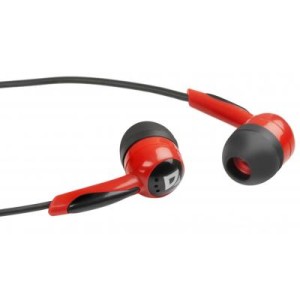 Наушники Defender Basic 604 Black-Red (63605)