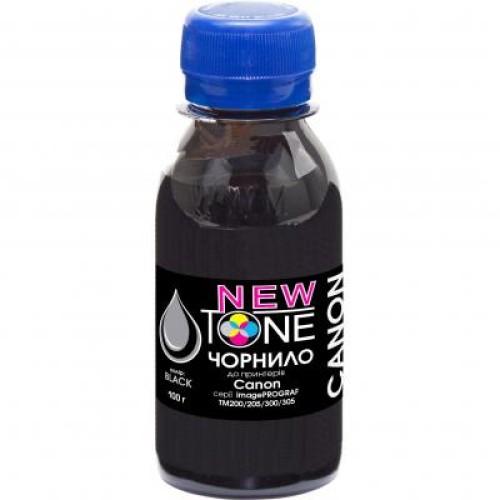 Чернила NewTone Canon iPF TM-200/305 100г Black Pigm. (NT.PFI120Bk-2)
