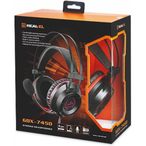 Наушники REAL-EL GDX-7450 Black