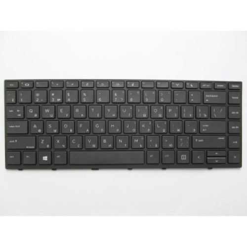 Клавиатура ноутбука HP ProBook 430/440/445 G5 черная с черной (A46088)
