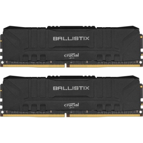 Модуль памяти для компьютера DDR4 16GB (2x8GB) 3200 MHz Ballistix Black Micron (BL2K8G32C16U4B)