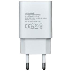 Зарядное устройство Florence 1USB 2A White (FL-1020-W)