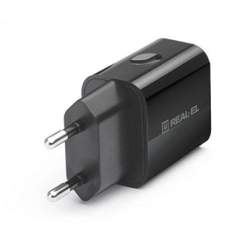 Зарядное устройство REAL-EL CH-210 black (EL123160014)