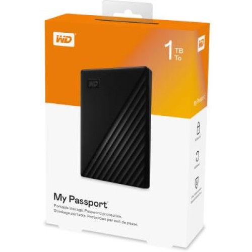 Внешний жесткий диск 2.5" 1TB WD (WDBYVG0010BBK-WESN)
