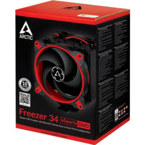 Кулер для процессора Arctic Freezer 34 eSports DUO Red (ACFRE00060A)