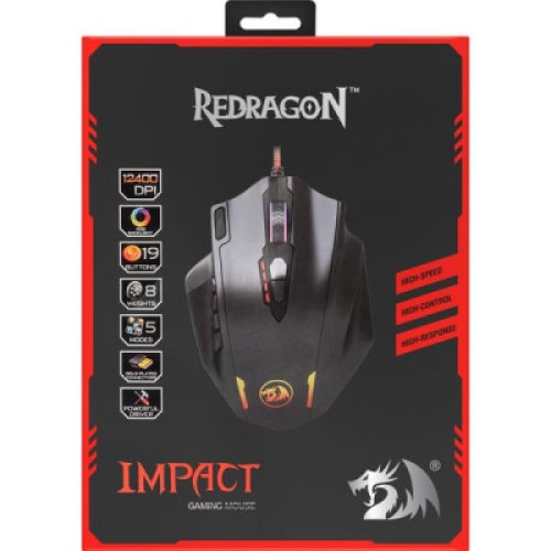 Мышка Redragon Impact RGB IR USB Black (78322)