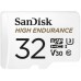 Карта памяти SanDisk 32GB microSDHC class 10 UHS-I U3 V30 High Endurance (SDSQQNR-032G-GN6IA)