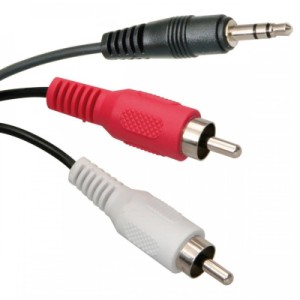 Кабель мультимедийный Jack 3.5mm to 2RCA 5.0m Assmann (AK-510300-050-S)