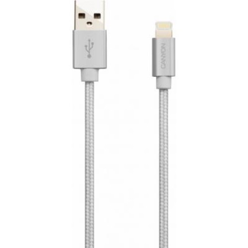 Дата кабель USB 2.0 AM to Lightning 1.0m MFI Pearl White Canyon (CNS-MFIC3PW)