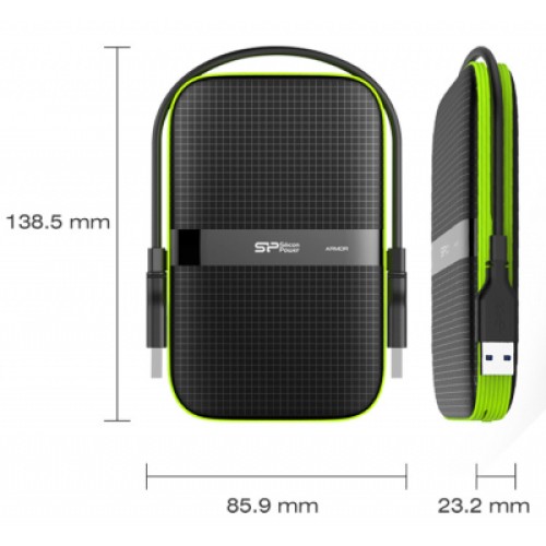 Внешний жесткий диск 2.5" 5TB Silicon Power (SP050TBPHDA60S3K)
