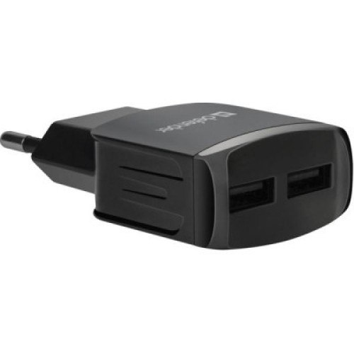 Зарядное устройство Defender UPС-21 2xUSB,5V/2.1А кабель microUSB (83581)