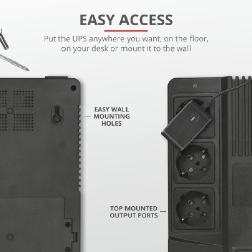 Источник бесперебойного питания Trust Maxxon 800VA UPS (23326_TRUST)