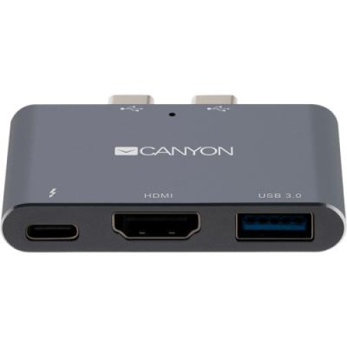 Порт-репликатор Canyon Docking Station with 3 ports, Thunderbolt 3, Input 100-240V (CNS-TDS01DG)
