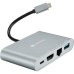 Порт-репликатор Canyon Docking Station with 5 ports, Type C, Input 100-240V (CNS-TDS04DG)